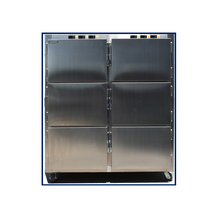 Kokią temperatūrą reikia palaikyti šaldymo sistemoje, laikant kūnus ligoninių lavoninėse, kad būtų užtikrintas konservavimas ir energijos vartojimo efektyvumas?